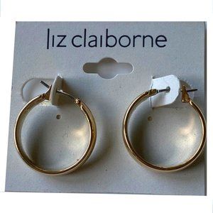 Liz Claiborne Small Gold Hoops